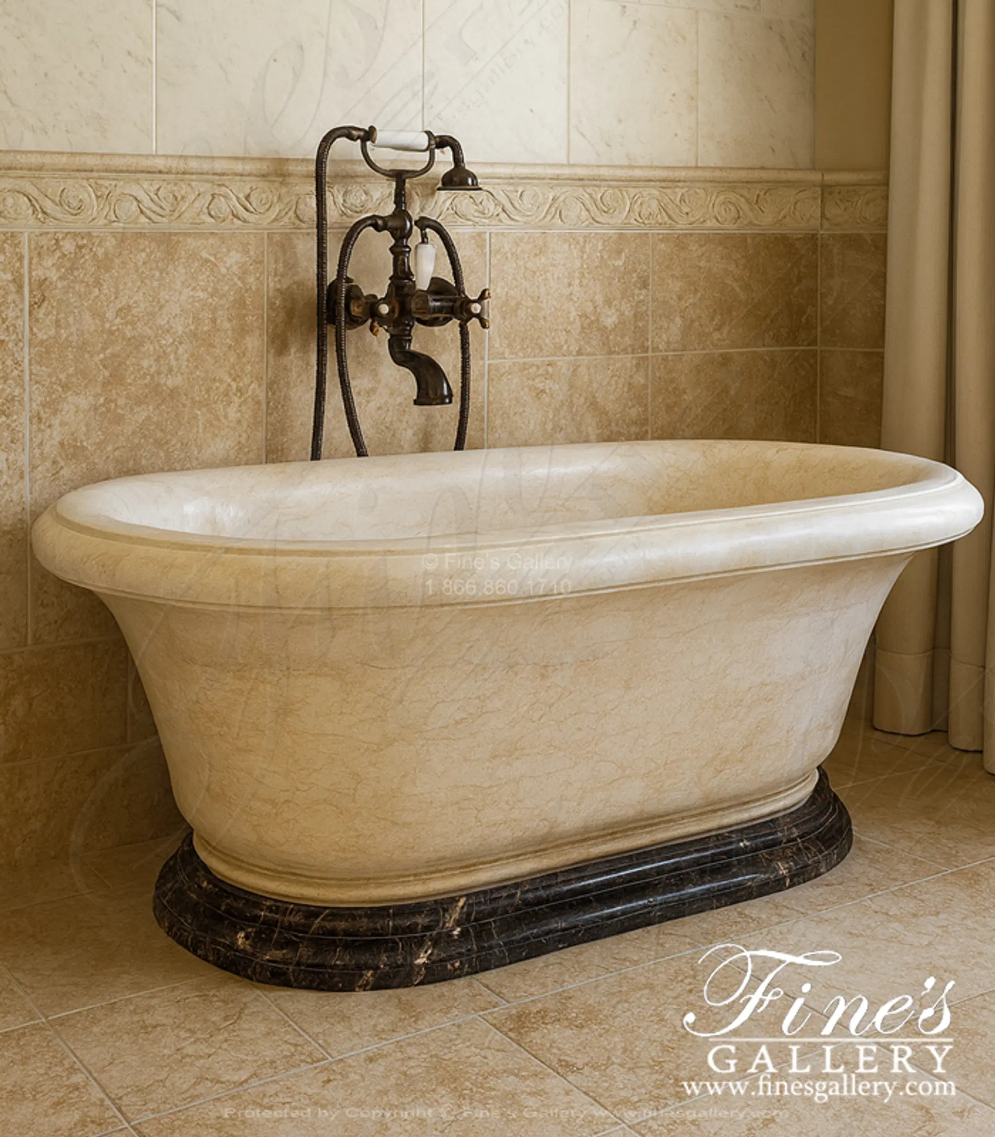 Sleek Marble Tub
