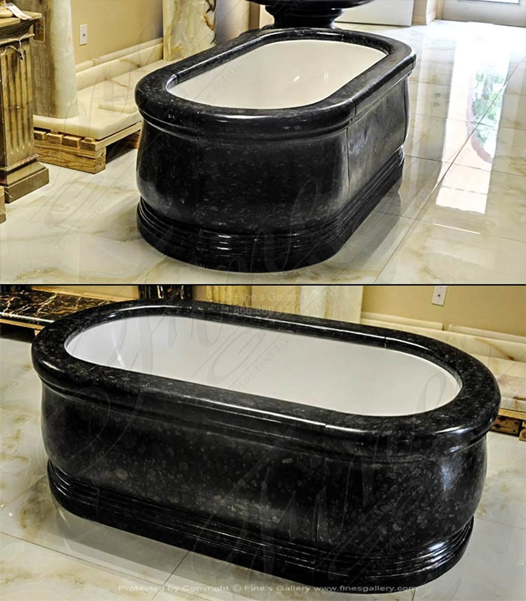Pearl Black Granite Bath Tub