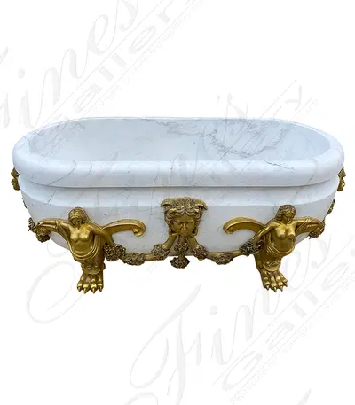 19th Century Antique Style Marble Tub