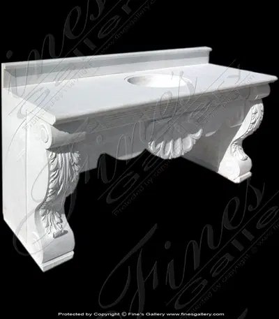 White Marble Sink