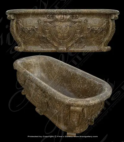 Beautiful Brown Marble Tub