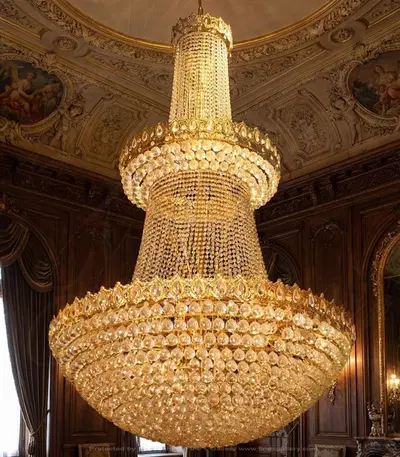 Grand Crystal Chandelier - Elegant Luxury Lighting Fixture with Solid Crystals