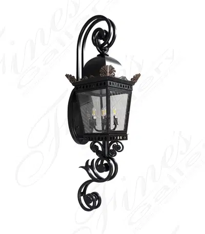 Oversized Estate Wall Sconce in Cast Iron Aluminium