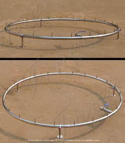 72" Dia Commercial Grade Stainless Spray Ring