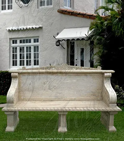 Elegant Marble Bench