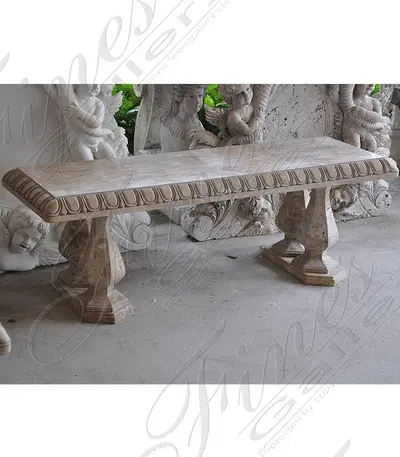 Travertine Marble Bench