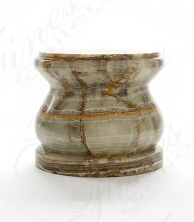 A Rare and Beautiful Onyx Pedestal for Large Art