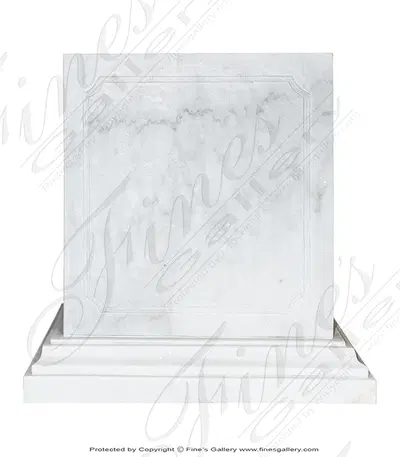 High Grade Statuary White Marble Pedestal
