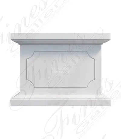 Classic Pedestal in Statuary Marble