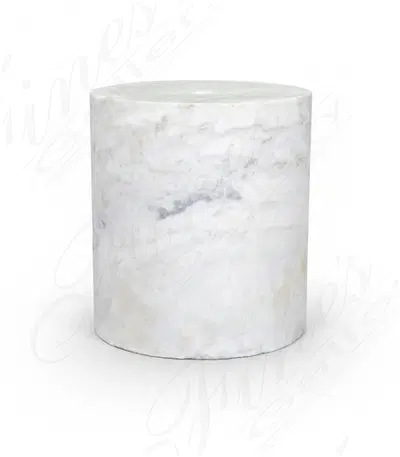 Hollow Pedestal in Statuary white marble