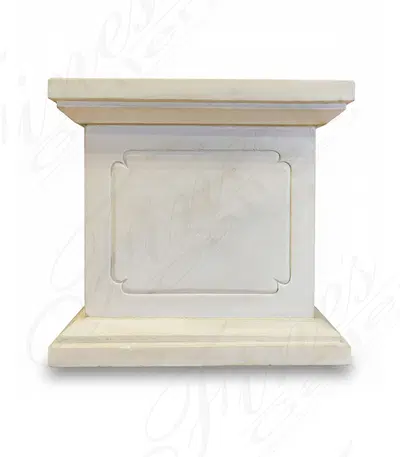 Art Pedestal in Statuary Marble