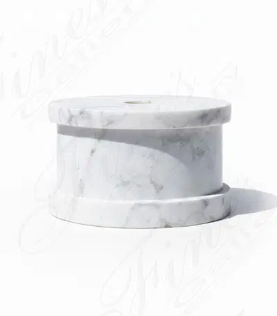 Premium Hollow Marble Fountain Base with Pump Housing - 21"W×14"H×21"D - Fountain Support