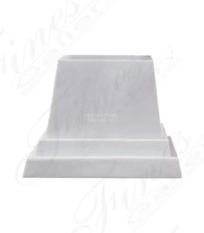 Oversized Pedestal in Statuary Marble