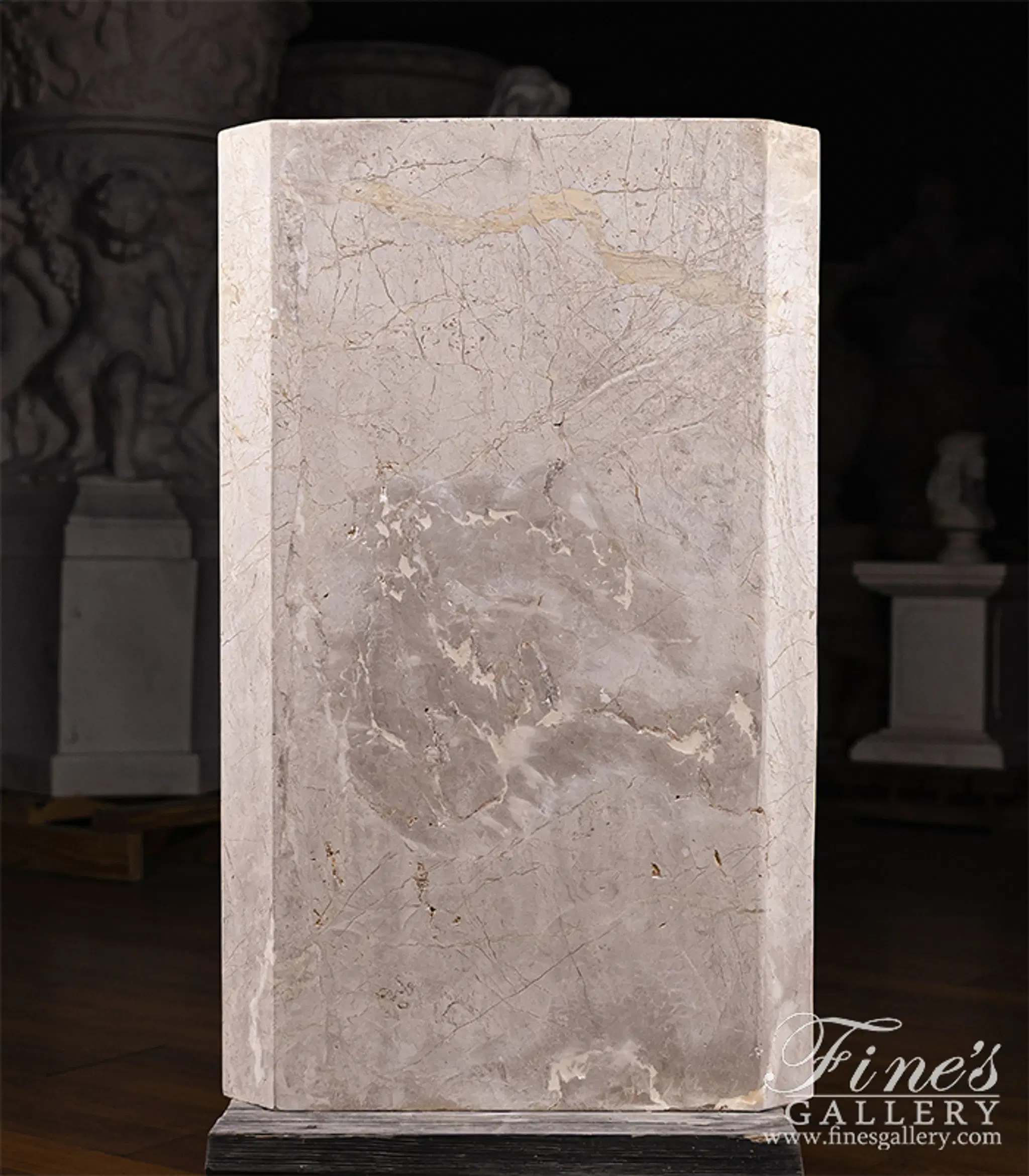 Vintage Age marble pedestal in Contemporary Style — Model MBS-369 — detail view 1