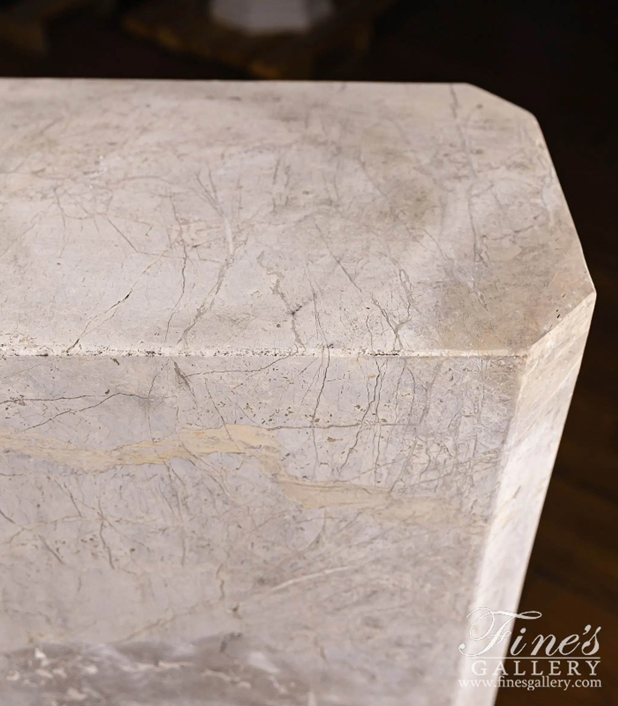 Vintage Age marble pedestal in Contemporary Style — Model MBS-369 — detail view 6