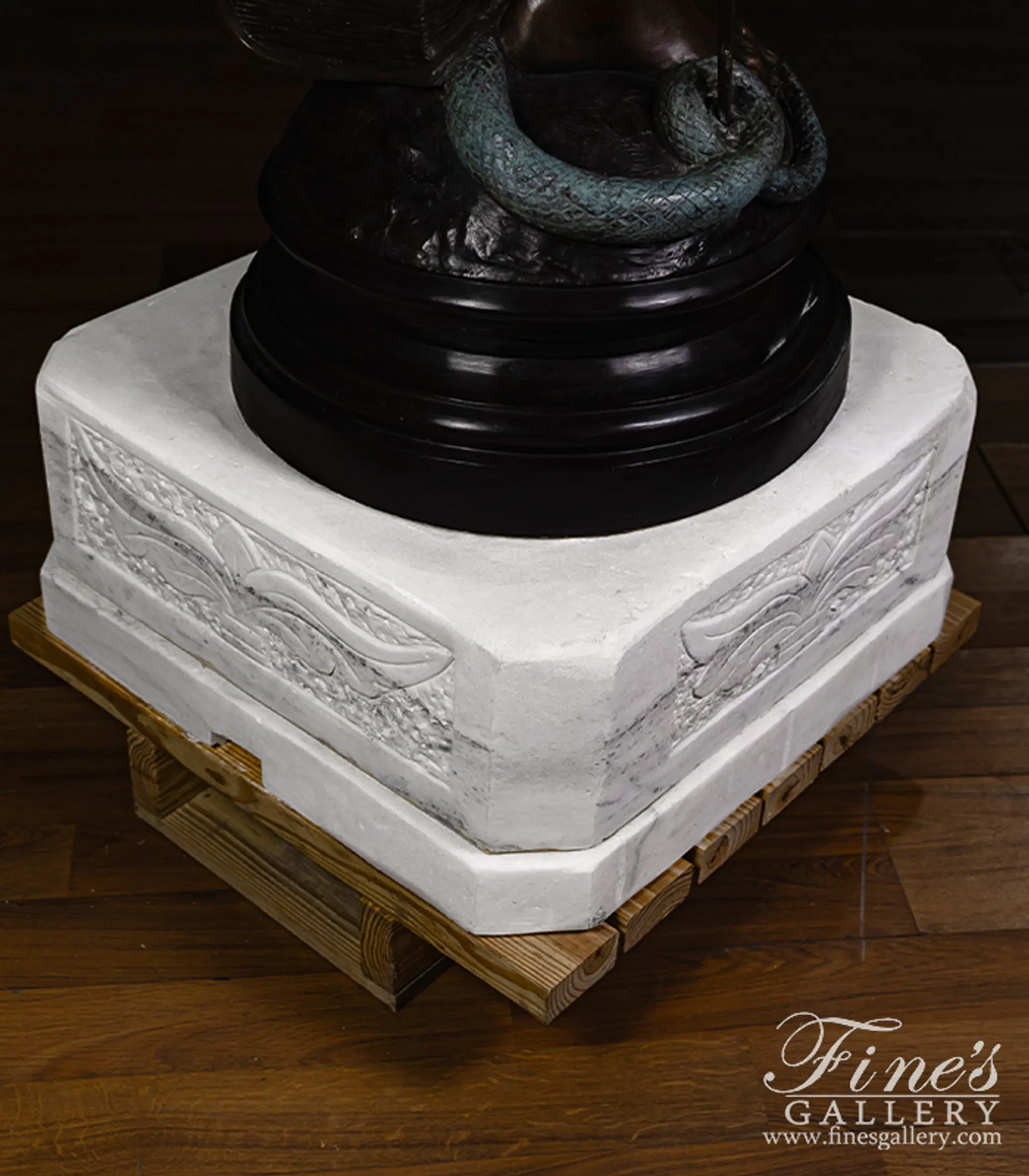 Vintage Decorative Marble Pedestal — Model MBS-370 — detail view 6