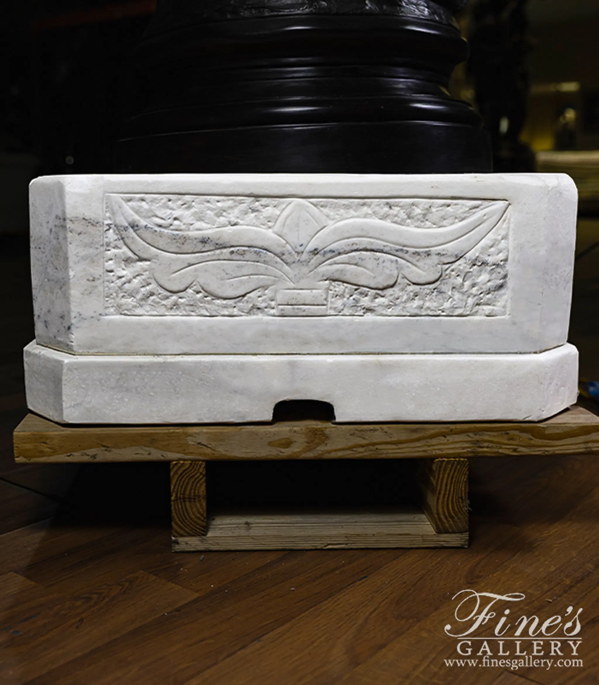 Vintage Decorative Marble Pedestal — Model MBS-370 — detail view 5
