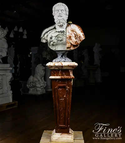 Arabascato Marble Bust of a Roman Soldier