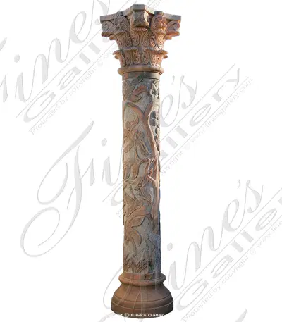 Floral Vine Column Pair