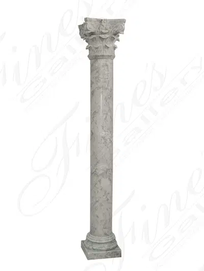 Corinthian Column In Italian Carrara Marble