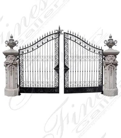 Granite Posts and Iron Gate