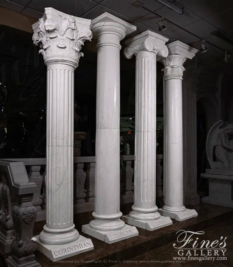 Bespoke Columns in Natural Marble