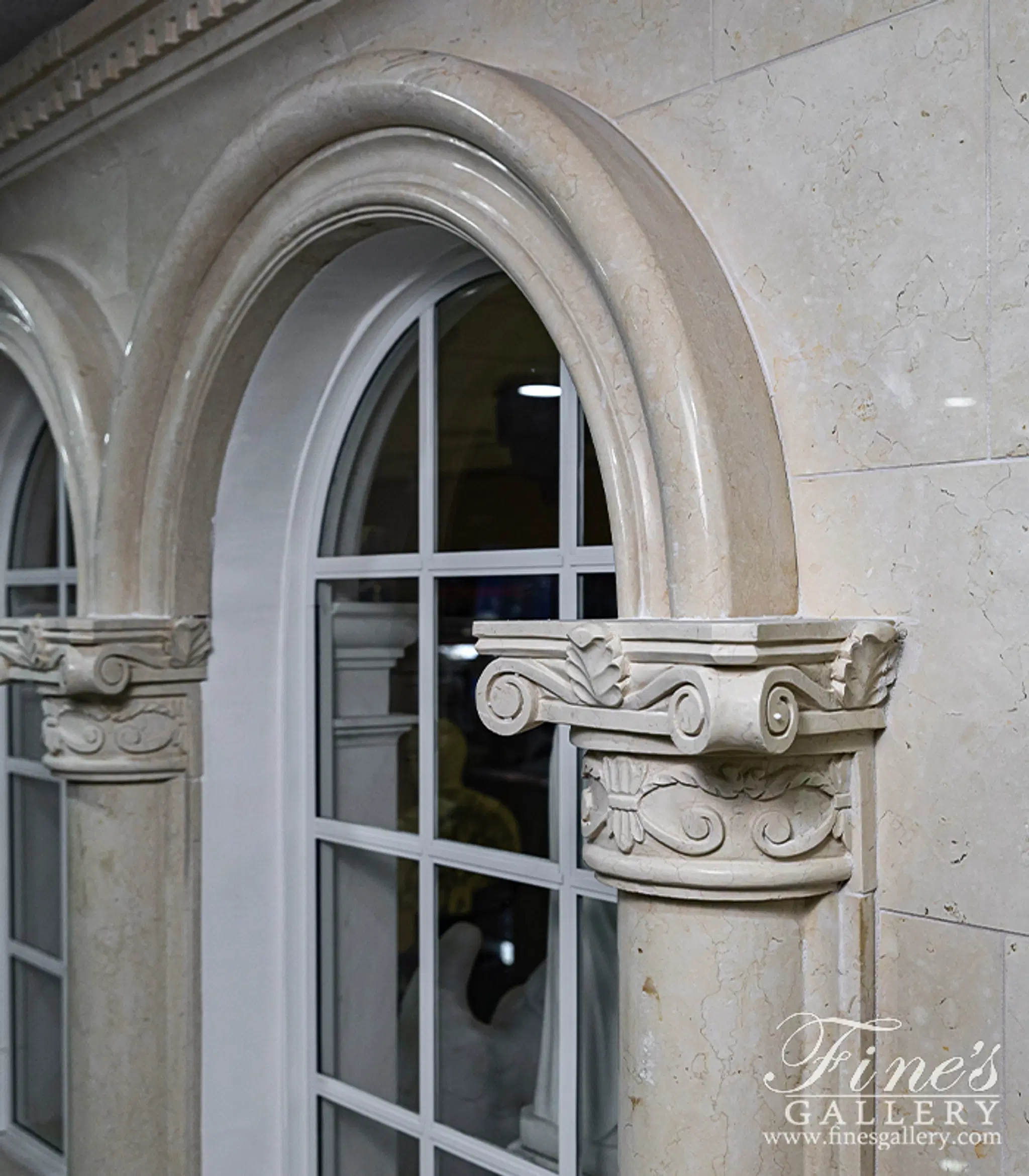 Cream Marble Door Surround — Model MD-163 — detail view 9