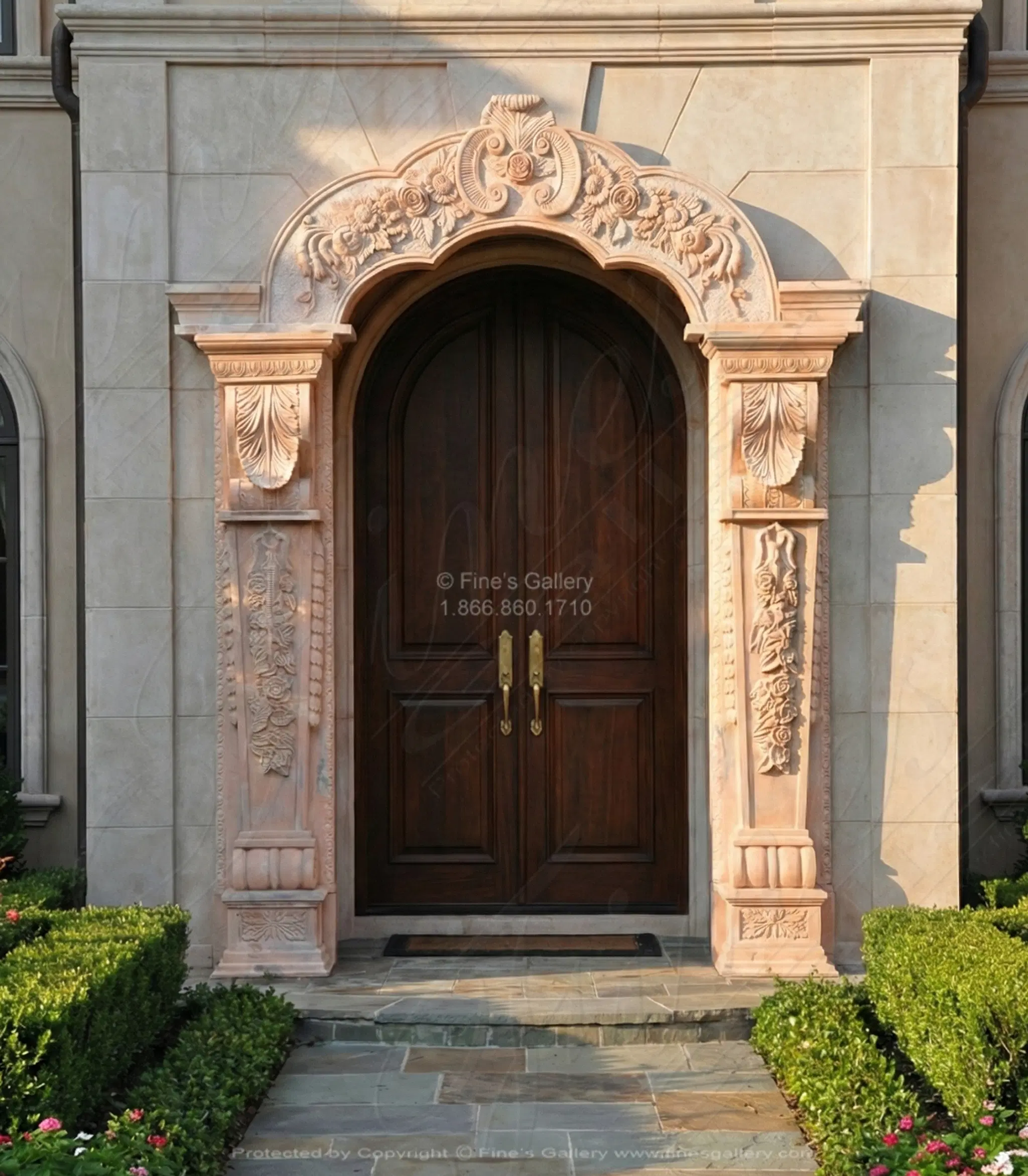 Deep Relief Door Surround in Rosetta Marble