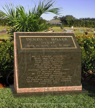 Two Toned Granite Memorial