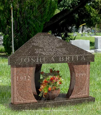 Flower Shelter Granite Memorial