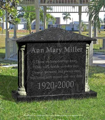 Two Tone Granite Memorial