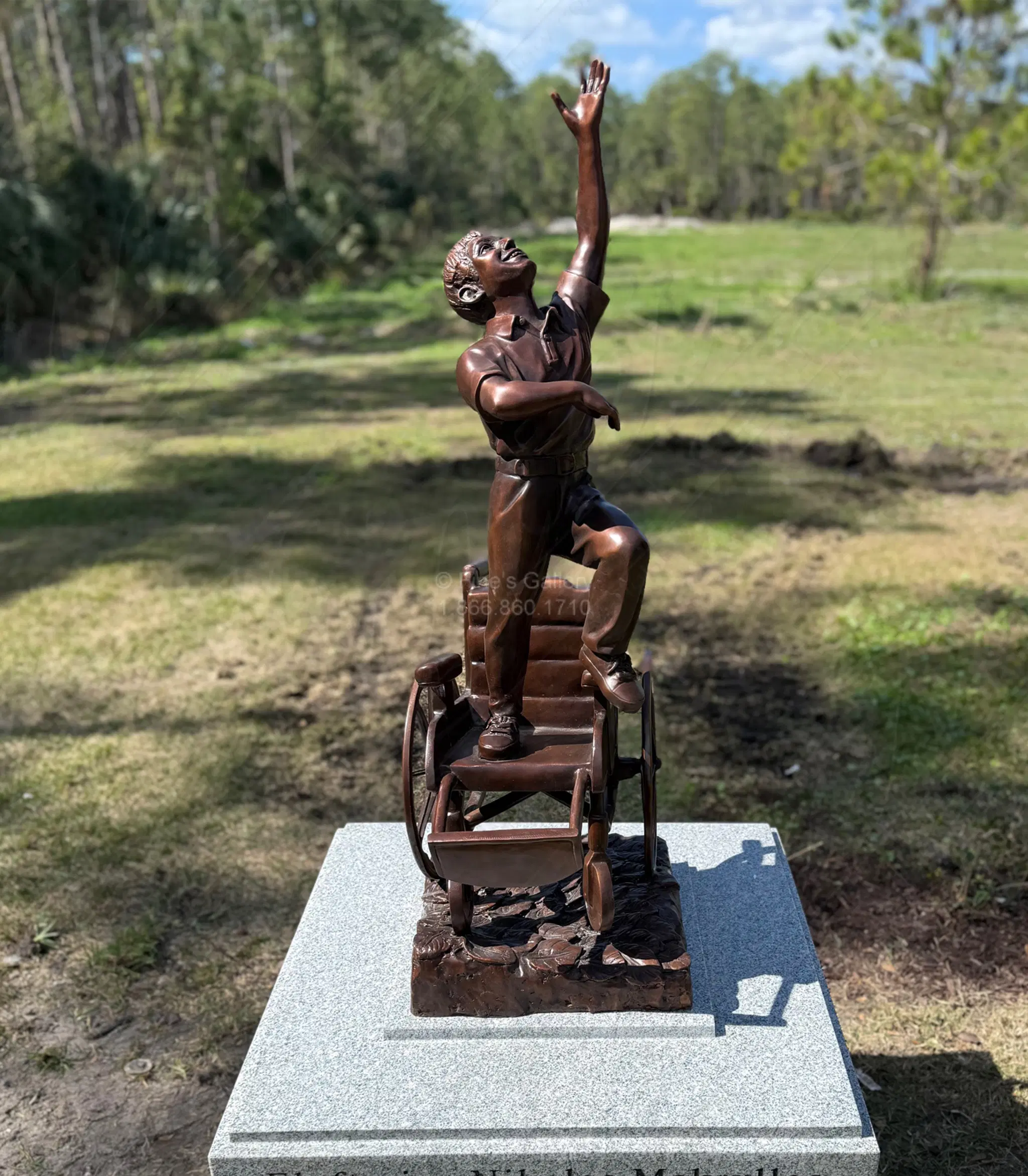 Custom Bronze Monuments — Model MEM-543 — Hand-Crafted by Fine's Gallery