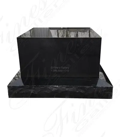Black Granite Base and Rocky Edge Sub Base