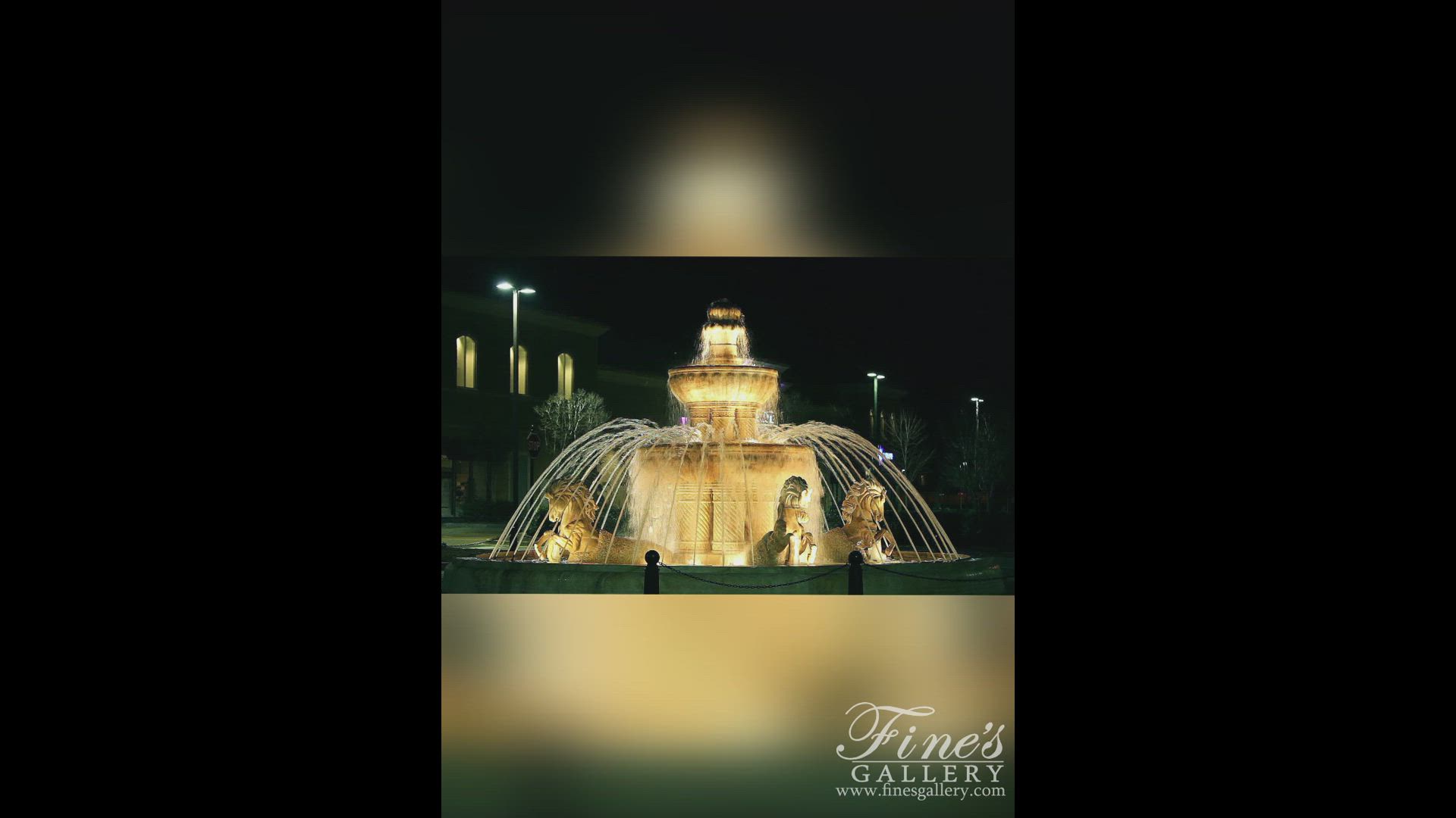 Rearing Horses Grecian Marble Fountain — Model MF-1230 — product video
