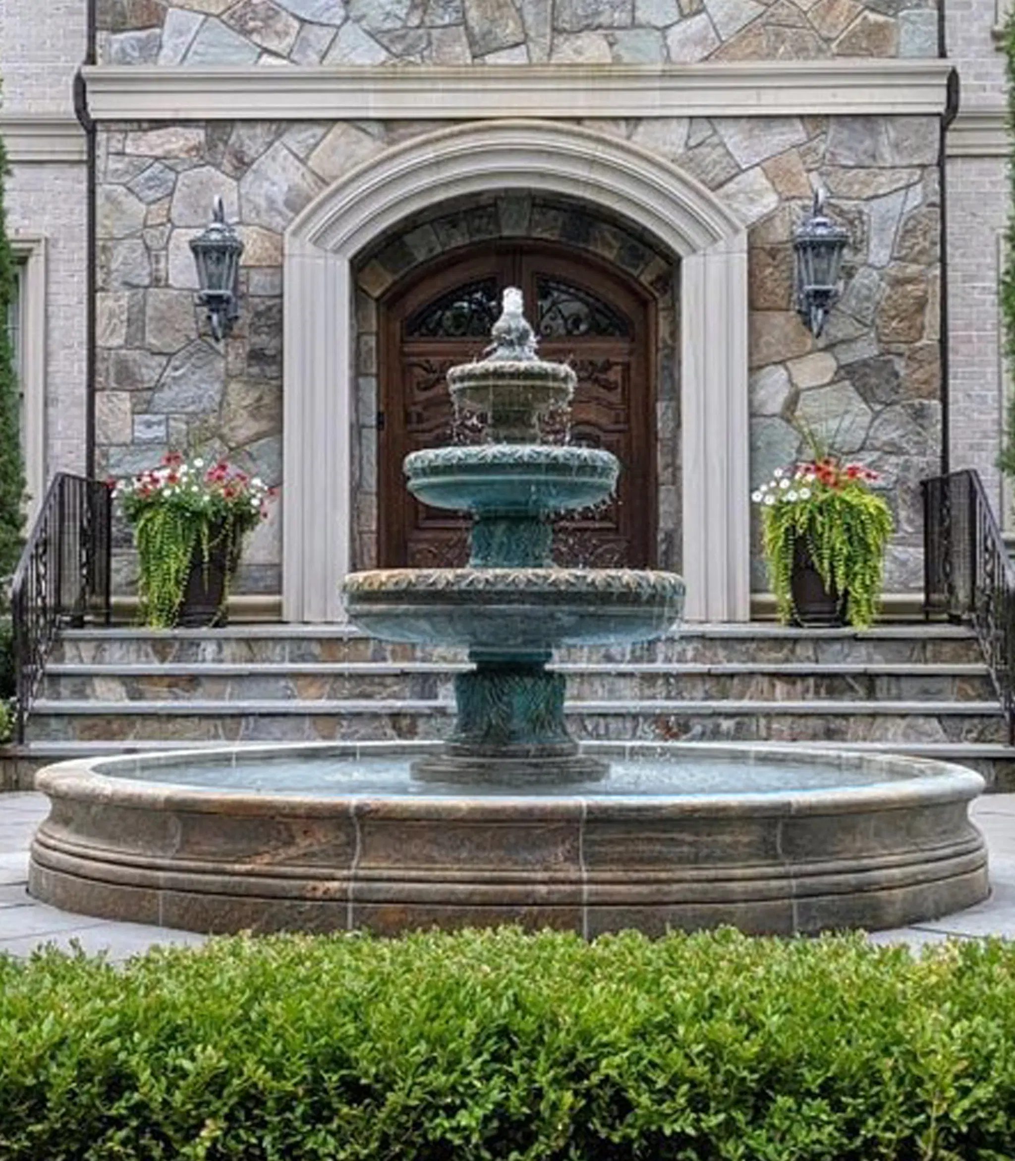 XMarble XFountains - Exotic White Granite Fountain - XMF-1661