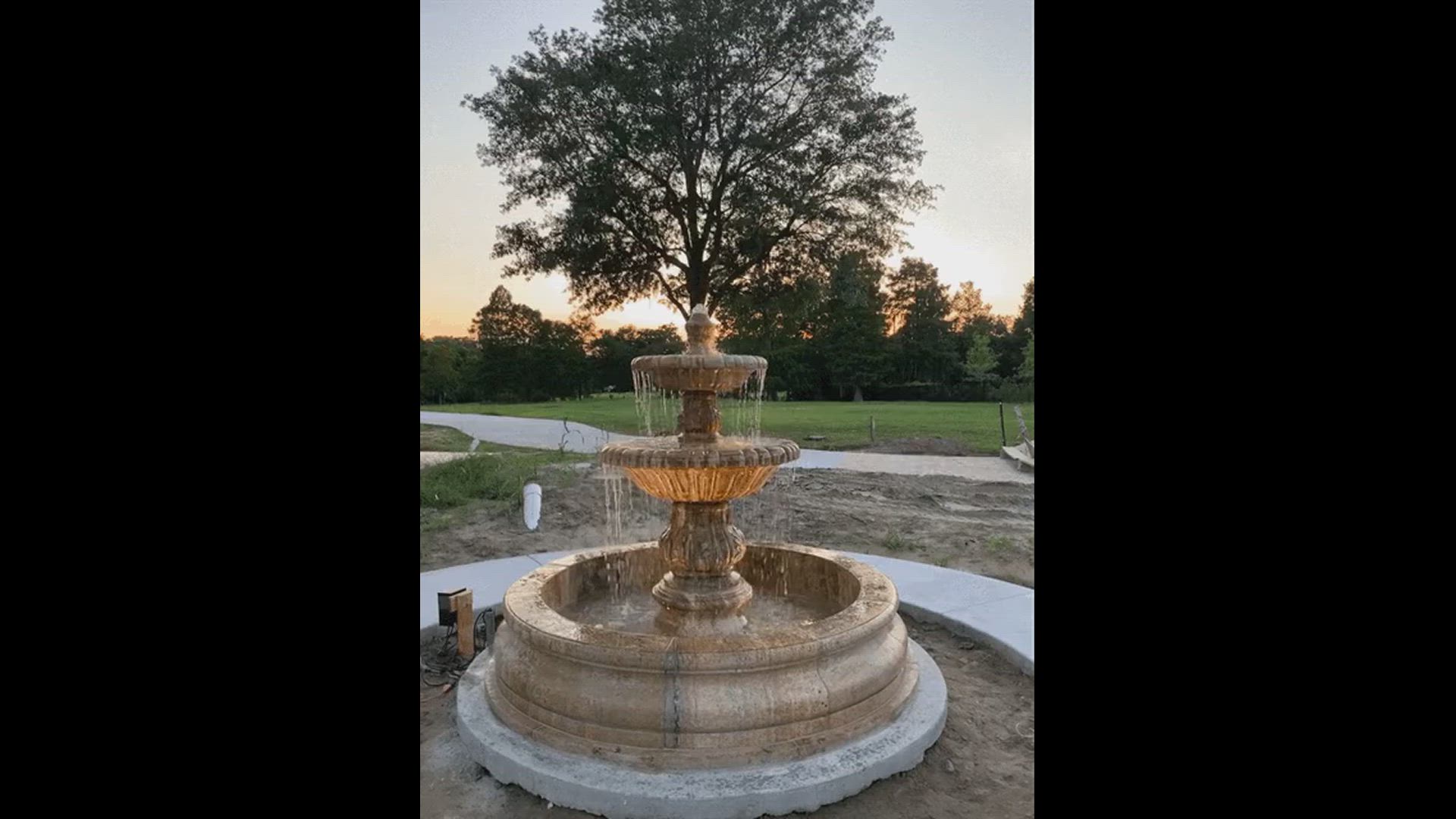 Two Tiered Granite Courtyard Fountain — Model MF-1272 — product video