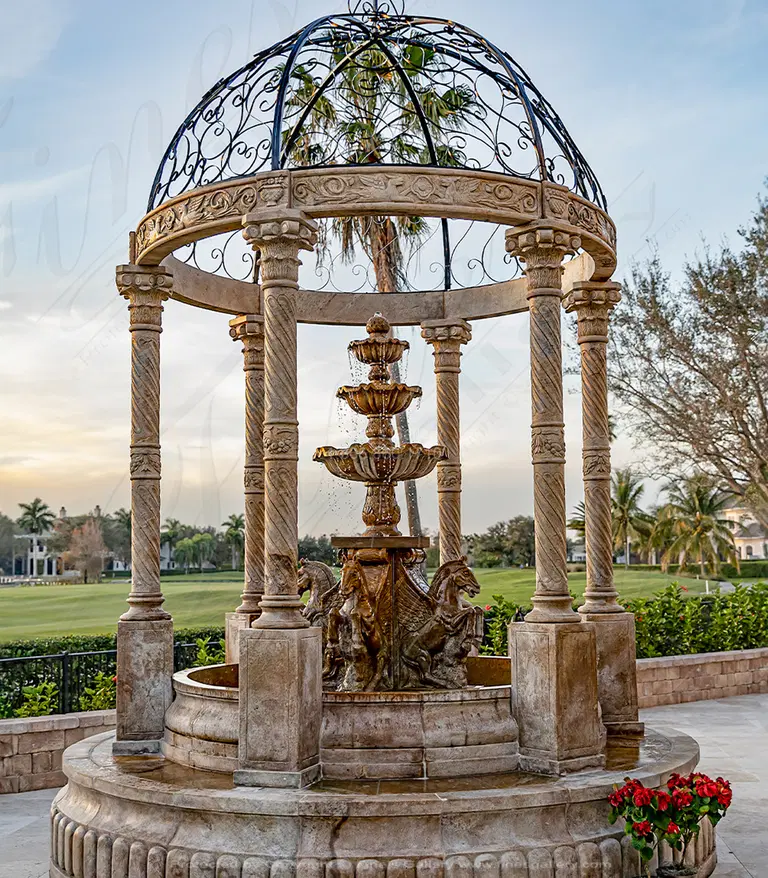 Granite Gazebo Fountain