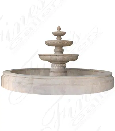 Tuscany Gardens Travertine Fountain