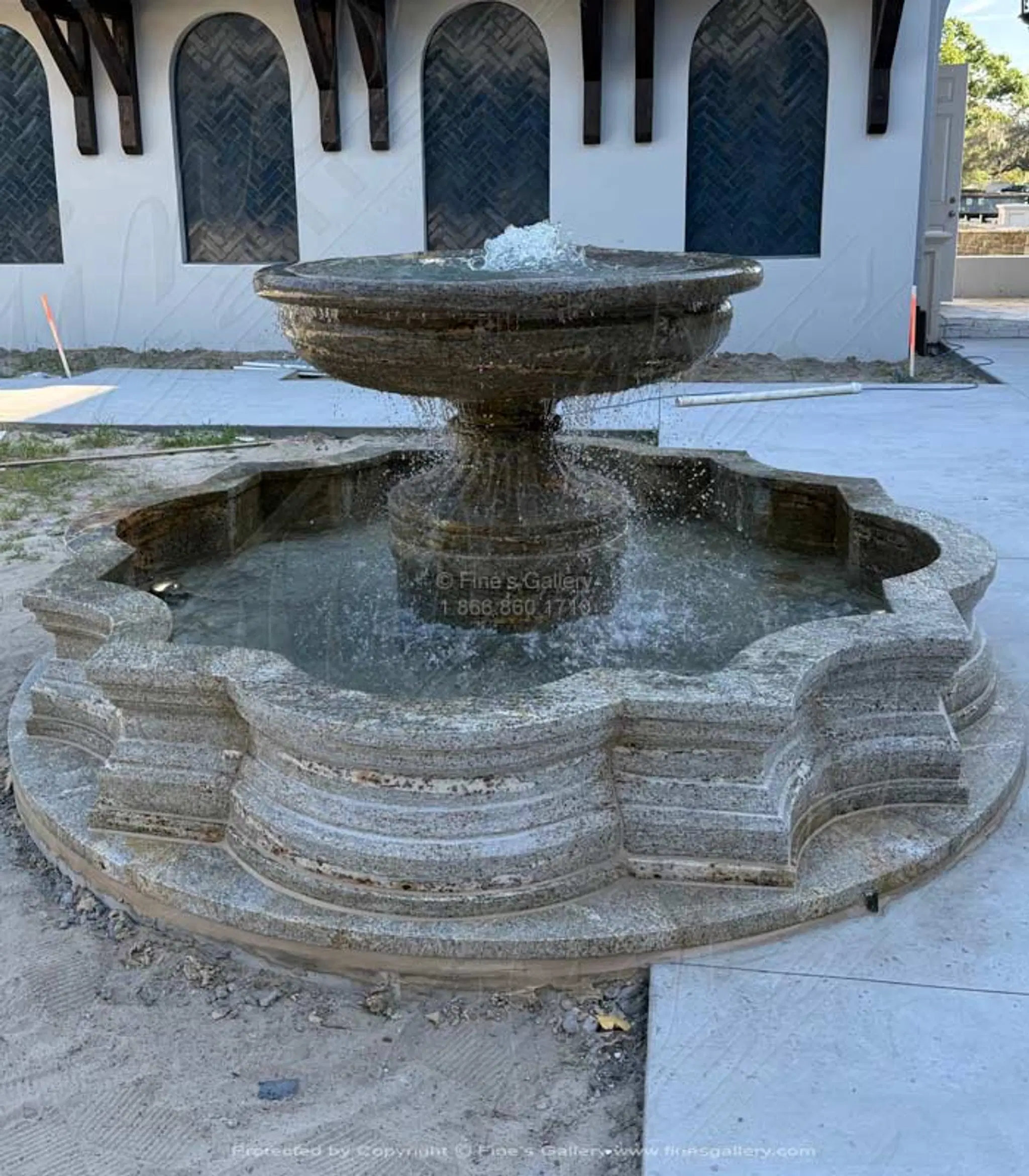 Single Tiered Granite Fountain