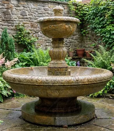 Antique Gold Granite Fountain