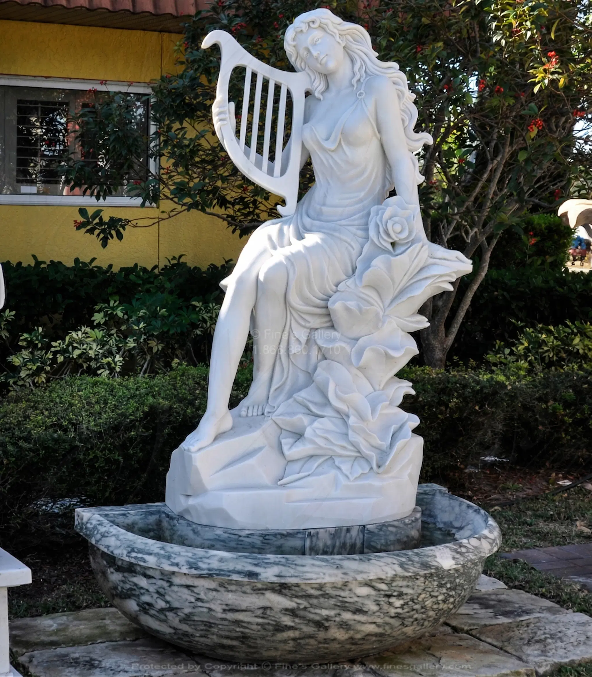 Enchanting Beauty Marble Wall Fountain