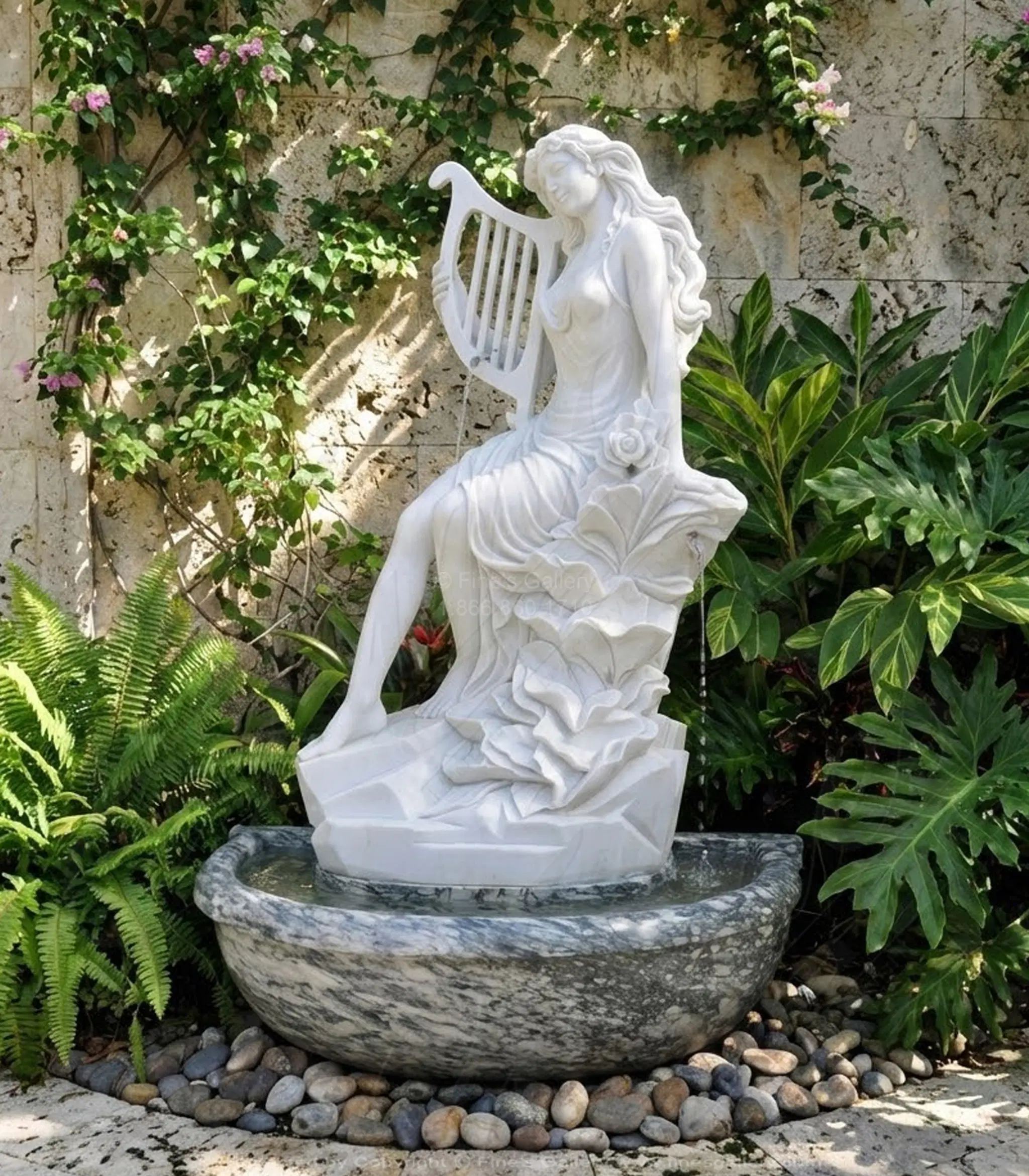 Enchanting Beauty Marble Wall Fountain