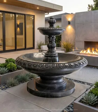 Black Granite Fountain