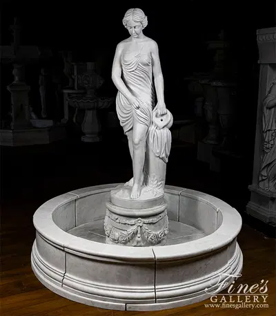 Falconet's 'The Bather' In Museum Quality Statuary Marble