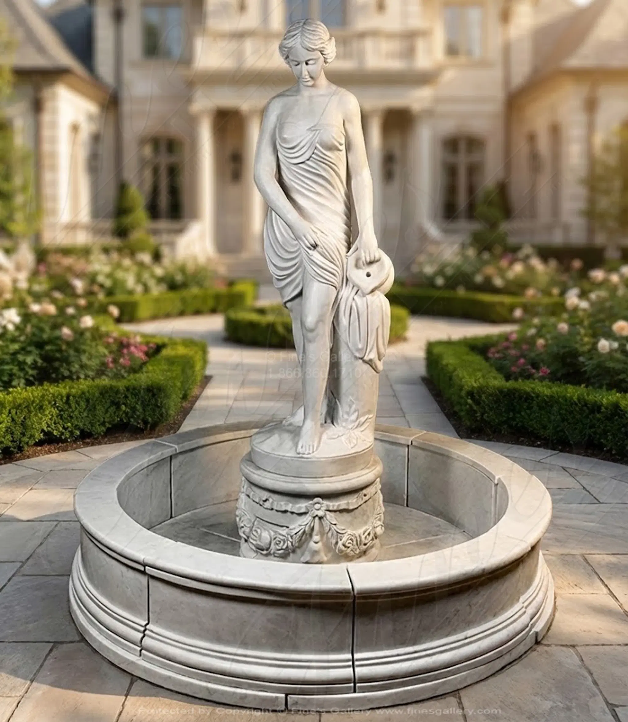 Falconet's 'The Bather' In Museum Quality Statuary Marble