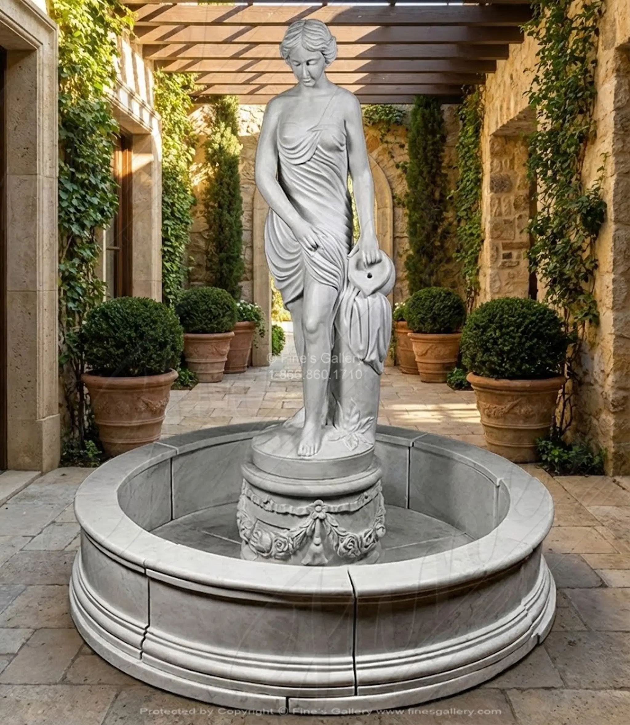 Falconet's 'The Bather' In Museum Quality Statuary Marble