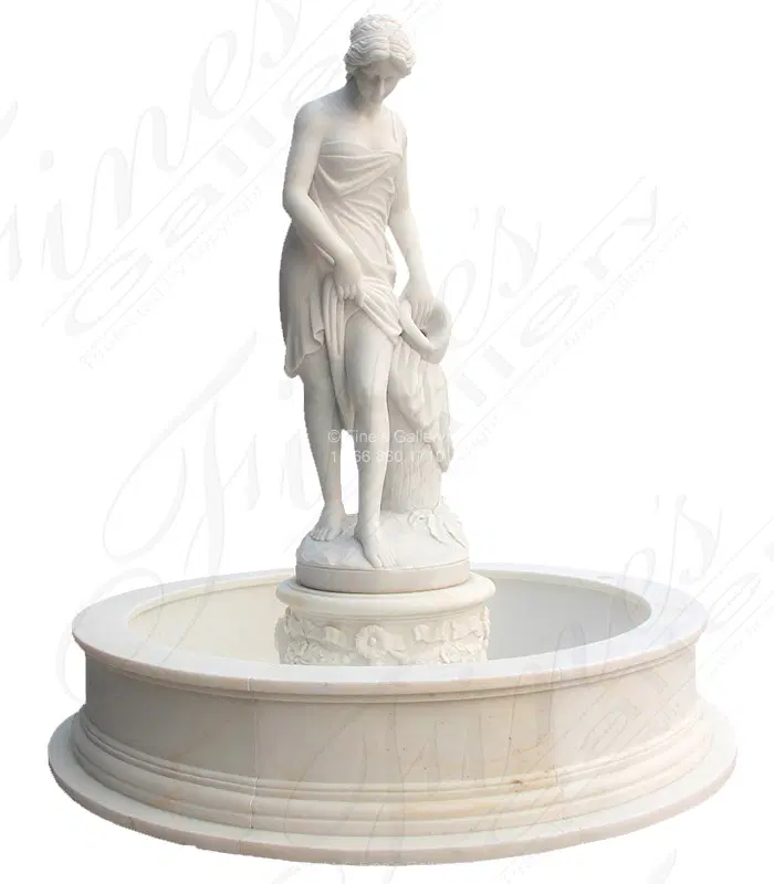Falconet's 'The Bather' In Museum Quality Statuary Marble