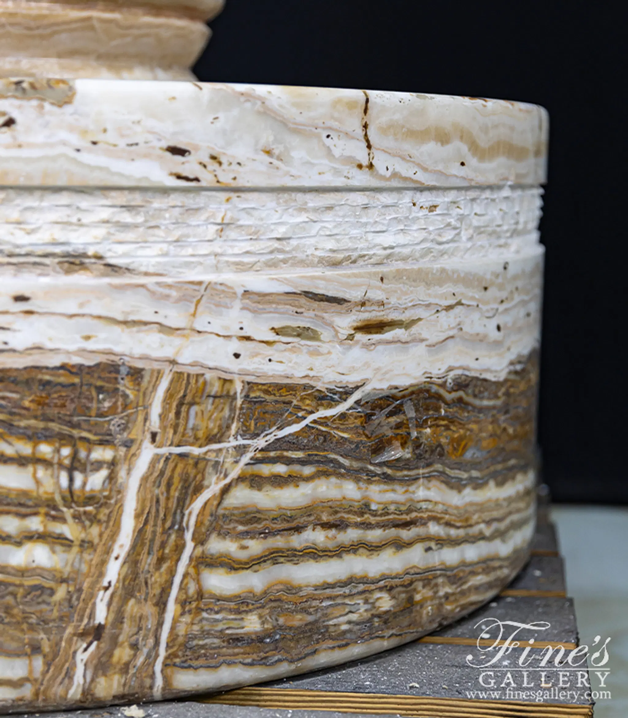 Exotic Natural Stone Garden Fountain — Model MF-1732 — detail view 4