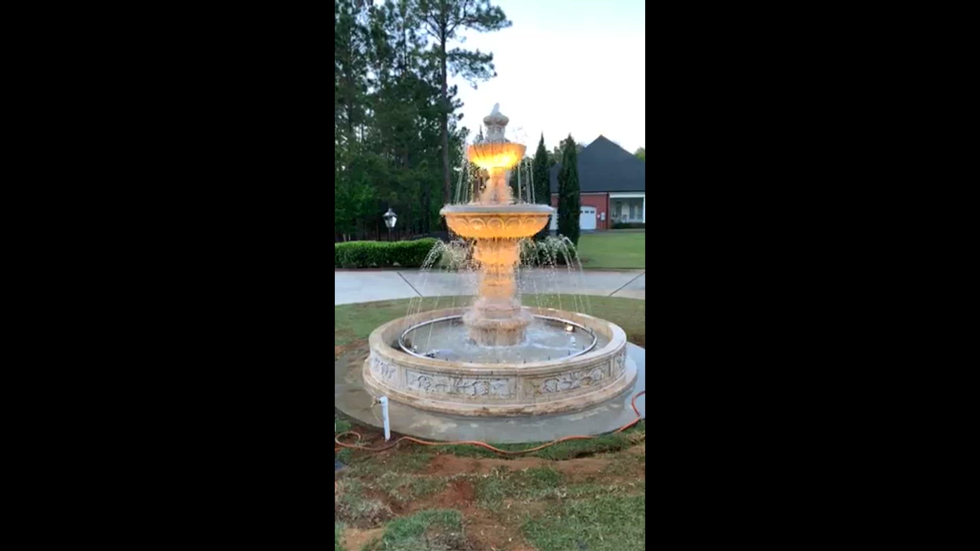 Antique Travertine Courtyard Fountain — Model MF-1758 — product video
