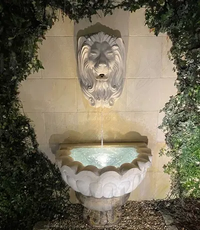 Majestic Marble Lion Wall Moun